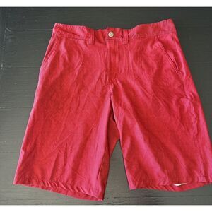Joe Boxer‎ Active Shorts Red Flat Front Size 34
